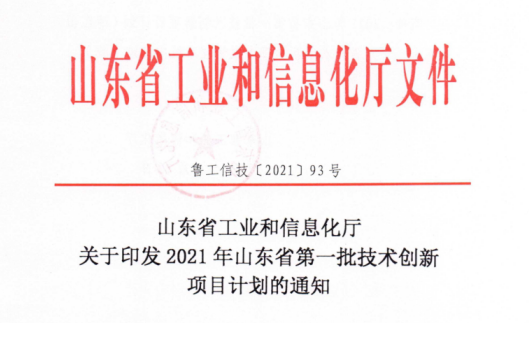 蘑菇视频
九个项目入选2021年山东省第一批技术创新项目计划